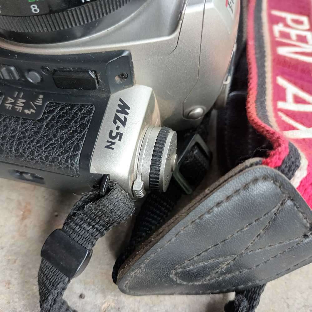 Pentax MZ-5N camera with 200mm lens