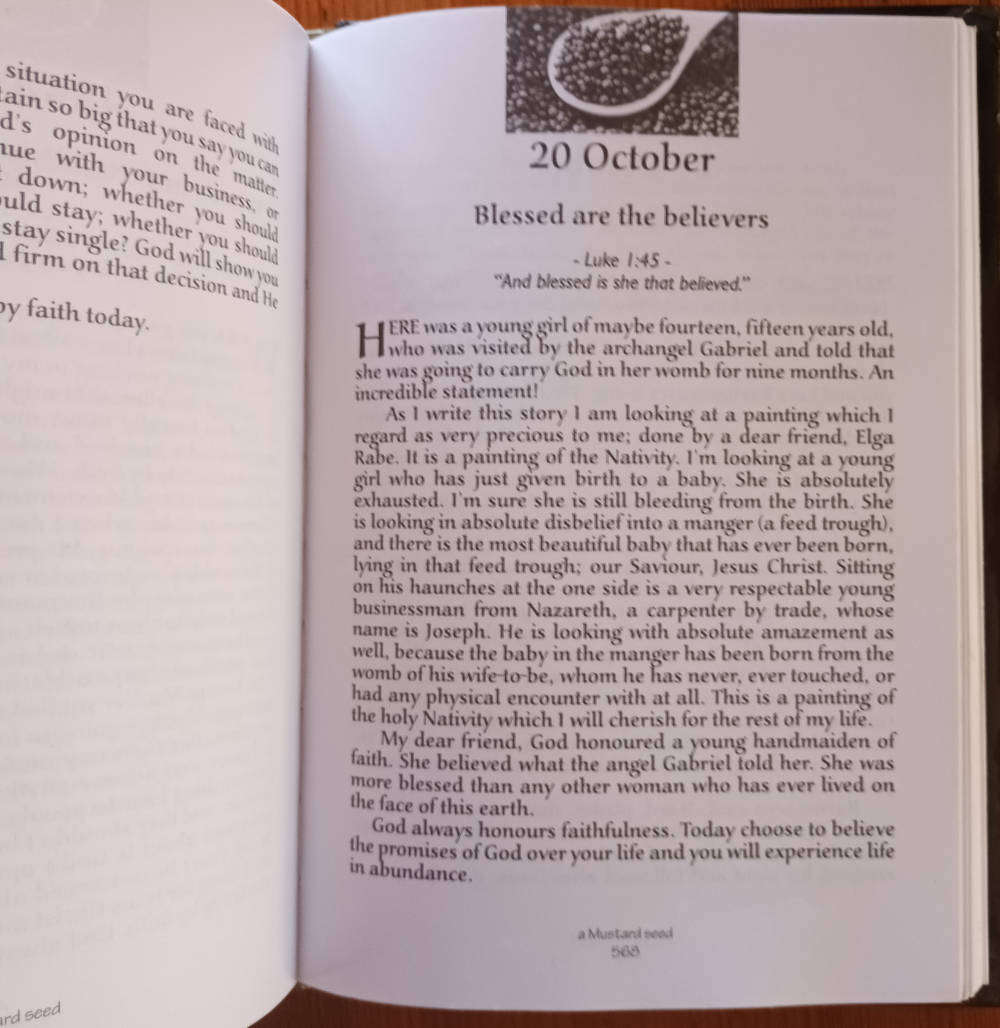 A Mustard Seed. Daily Devotional by Angus Buchan