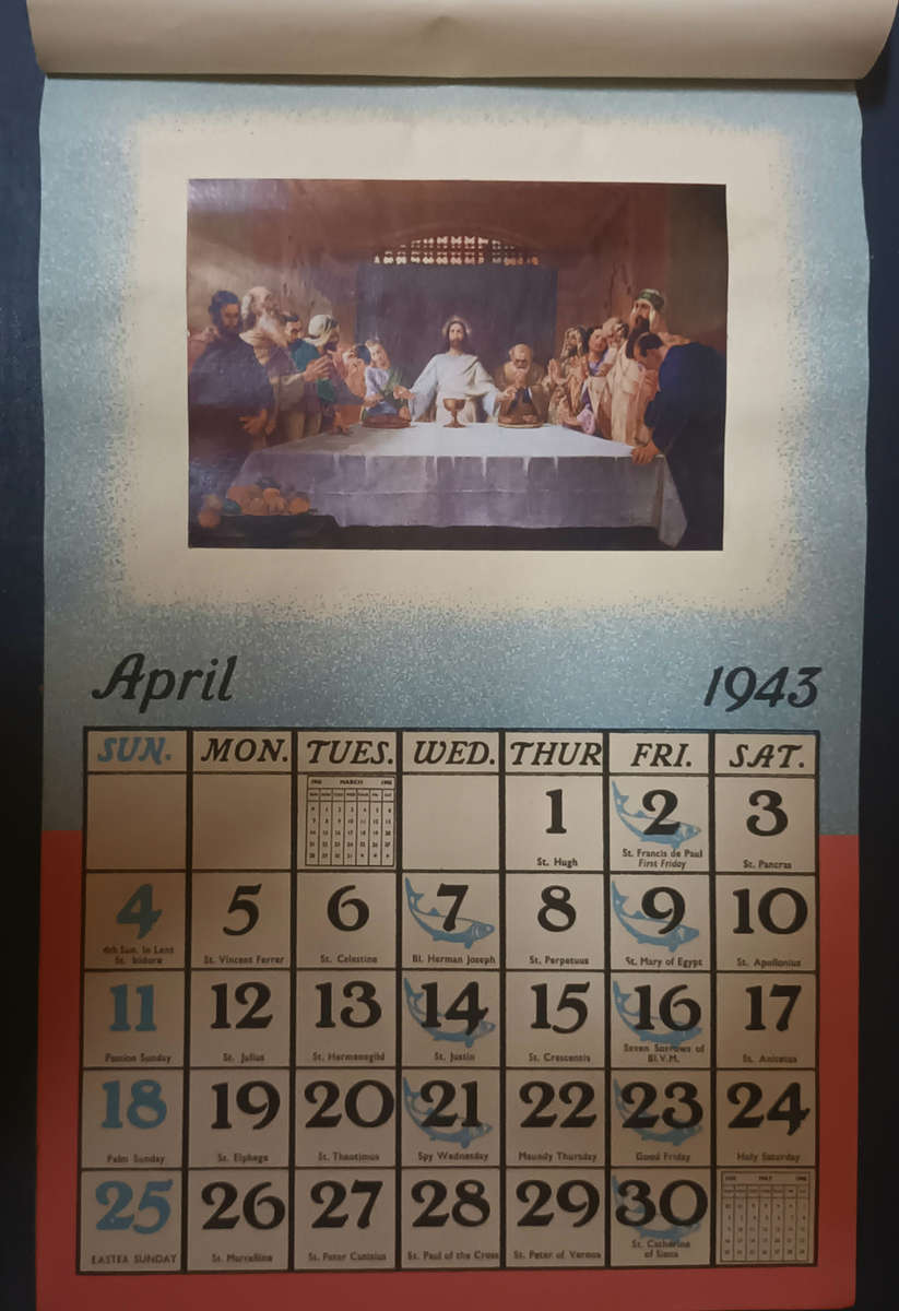 Home Art Calender 1943 (for the Catholic Home)