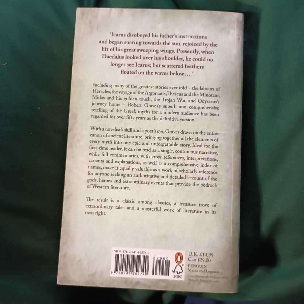 The Greek Myths. Complete and definitive ed. by Robert Graves