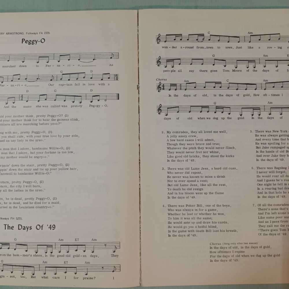 104 Folk Songs Sheet Music