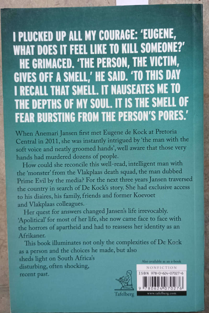 Eugene de Kock. Assassin for the state by Anemari Jansen