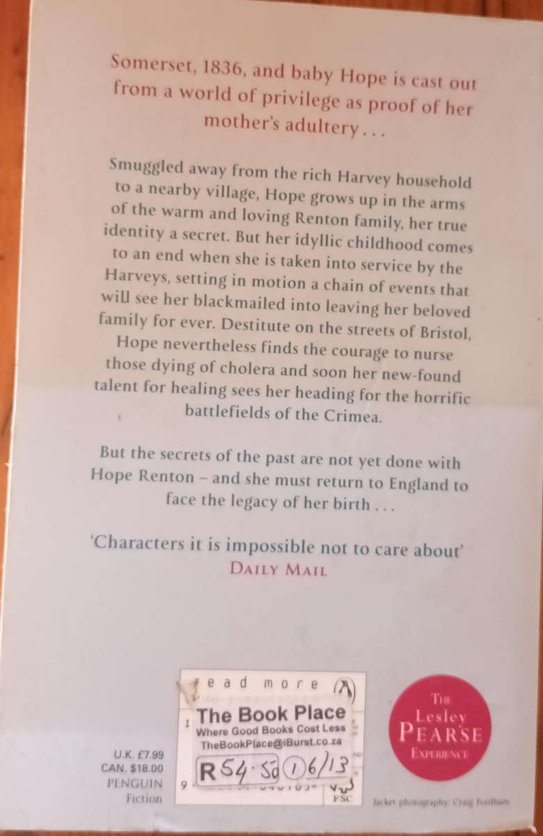 Hope. Lesley Pearse. Soft cover small