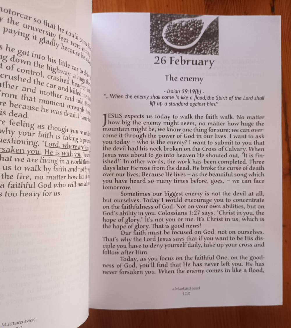 A Mustard Seed. Daily Devotional by Angus Buchan