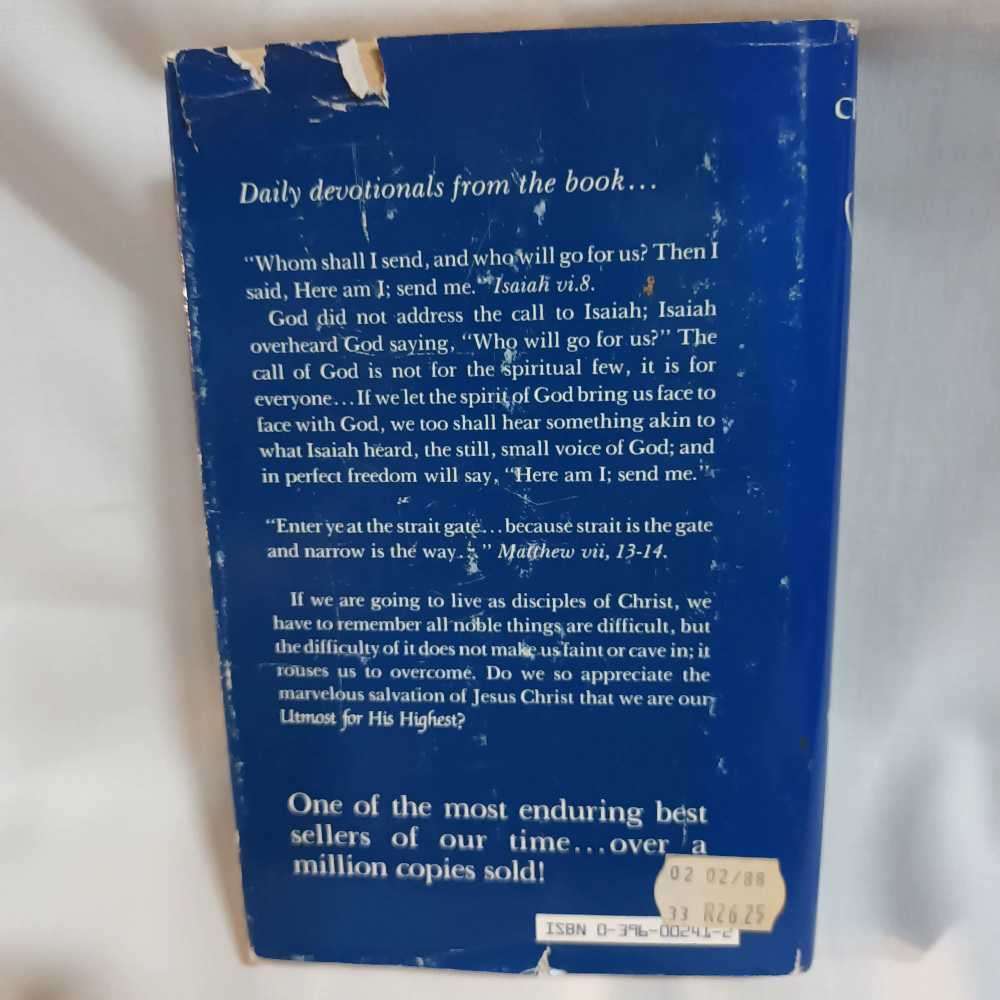 My Utmost for His Highest. J Oswald Chambers