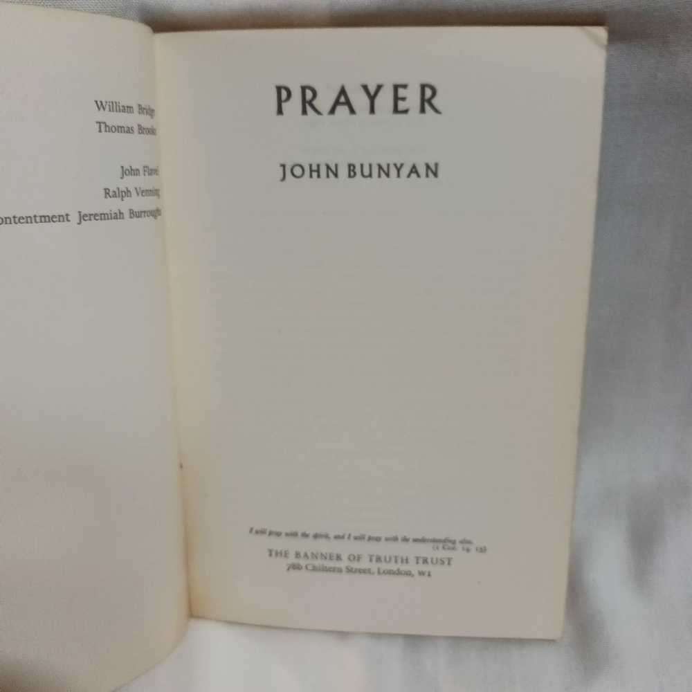 Prayer. John Bunyan. Christian book