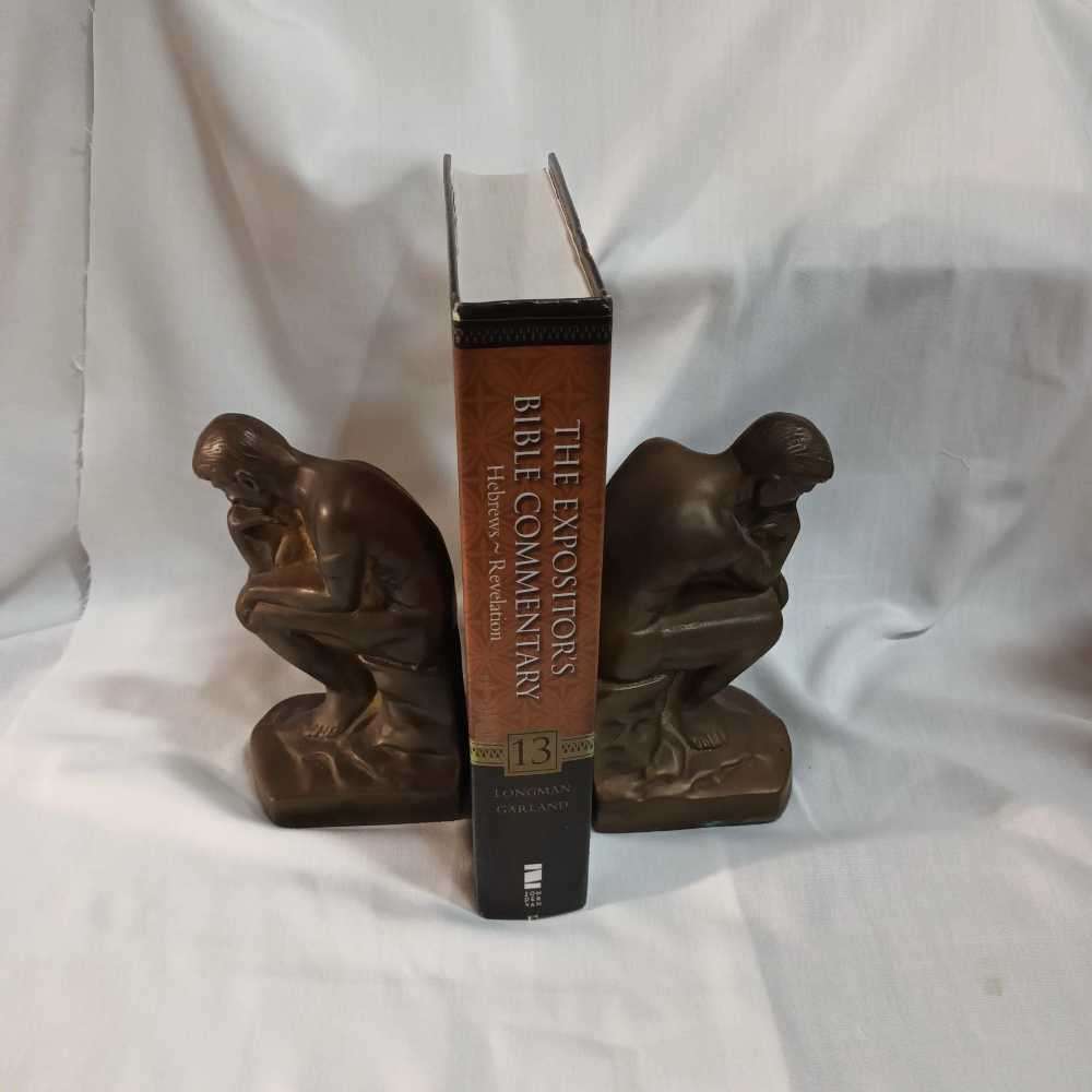 Set of 'The Thinker' bookends