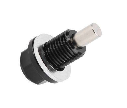 M18x1.5 Magnetic Oil Drain Plug (Black)..!