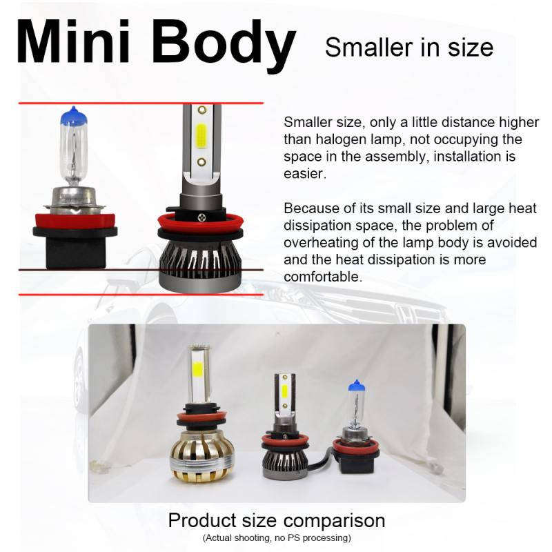 H7 LED Bulb Car Headlight COB Lights 3000LM High Power White 6000K Auto Front Lamps..!