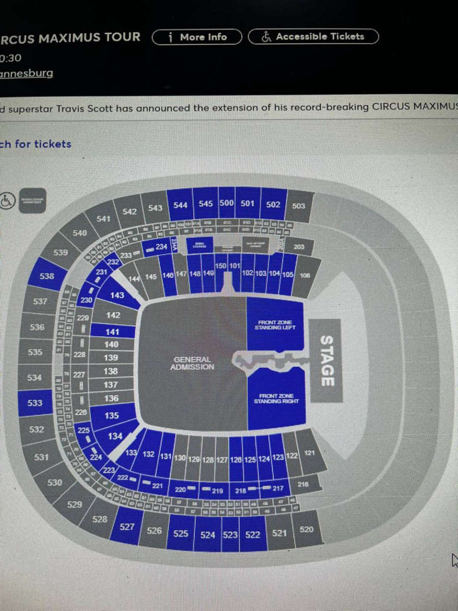 8x Travis Scott Circus Maximus tickets