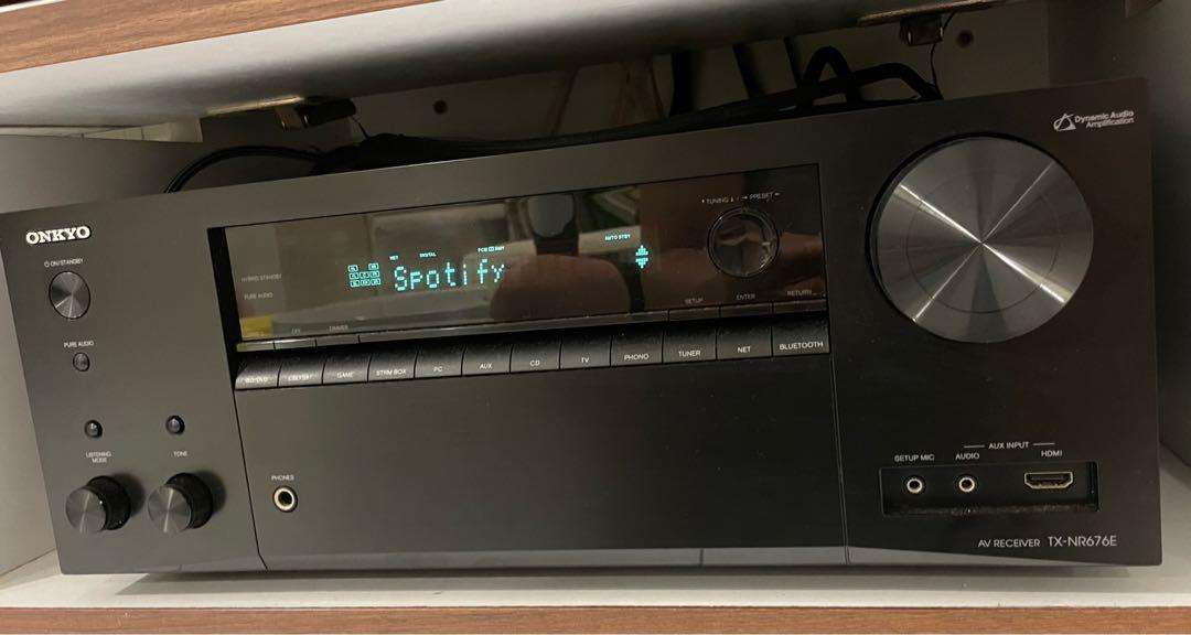 Onkyo TX-NR676 - 7.2-channel home theater receiver with Wi-Fi®, Bluetooth®, Dolby Atmos®, and DTS:X