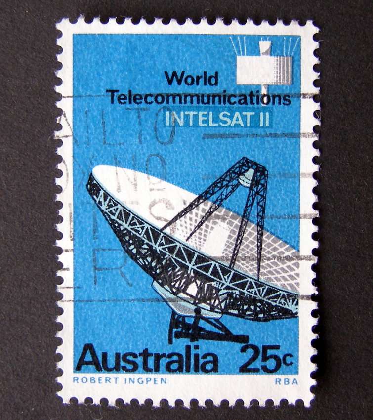 AUSTRALIA Set - World Telecommunications via Intelsat II 1968