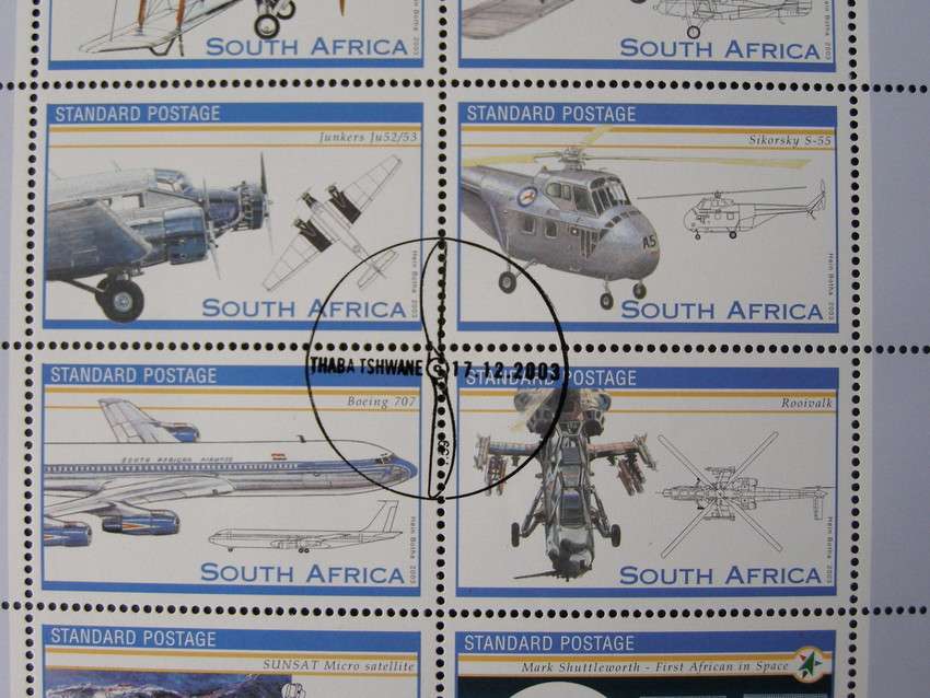 SOUTH AFRICA Set (CTO) - 100 Years of Aviation 2003 //Aircraft