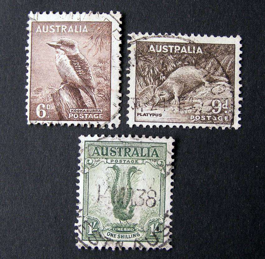 AUSTRALIA - Animals/Birds (Wmk, Perf 13.5 x 14) 1937-49