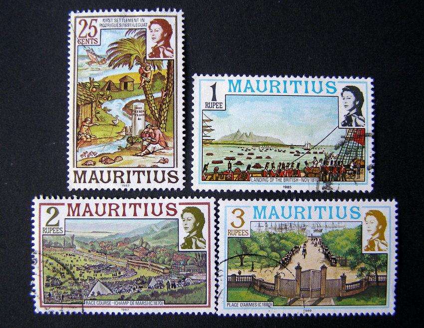 MAURITIUS - History of Mauritius Definitive (with imprint dates) 1985-89