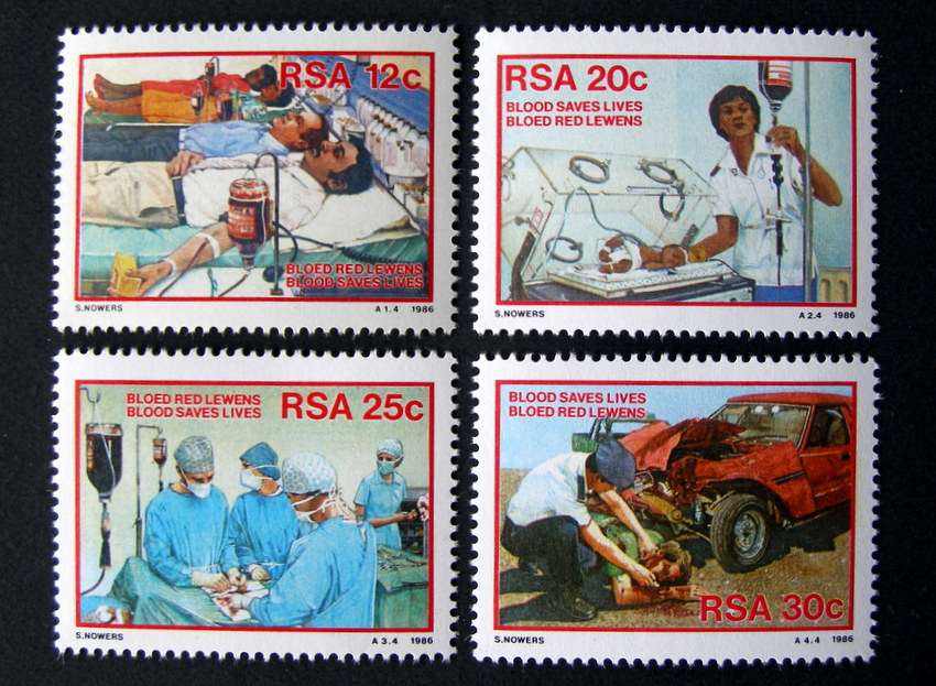 SOUTH AFRICA Mint Set - Donate Blood 1986