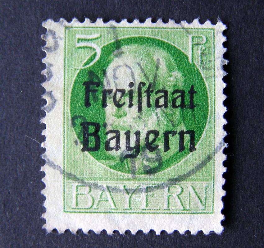 GERMANY: BAVARIA - Freistaat Overprint 1919