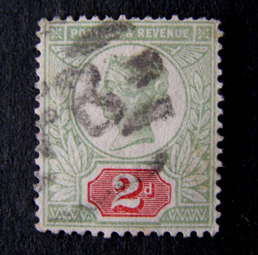 GREAT BRITAIN - Queen Victoria 2d. Green and Red 1900