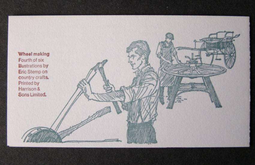 GREAT BRITAIN Mint Booklet - Country Crafts Series: Wheel-making 1978