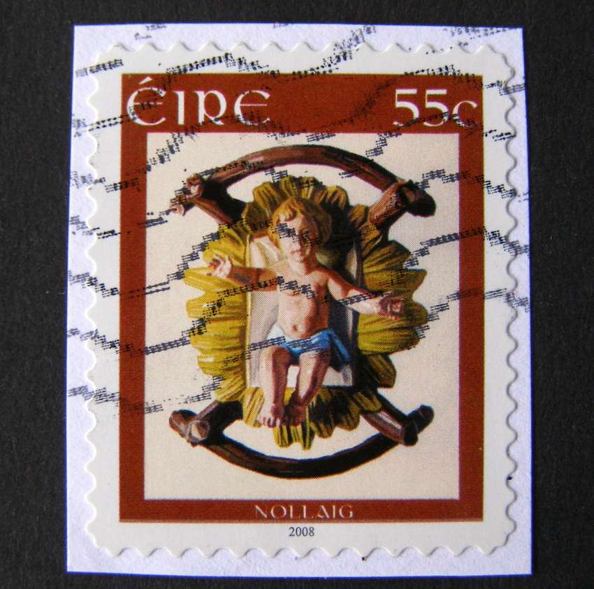 IRELAND (self-adhesive on piece) - Christmas 2008