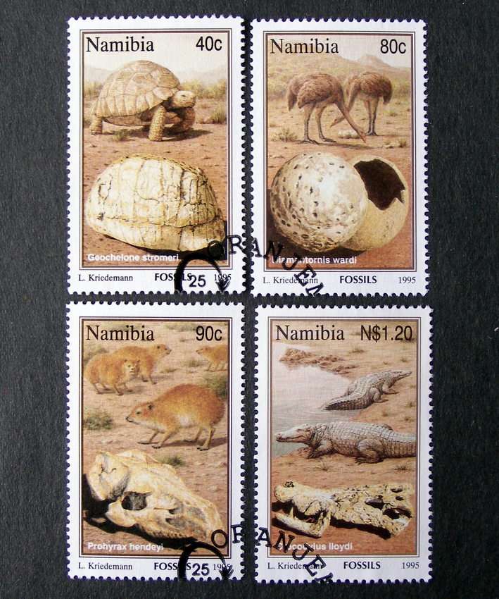 NAMIBIA Set (First Day Cancel) - Fossils 1995