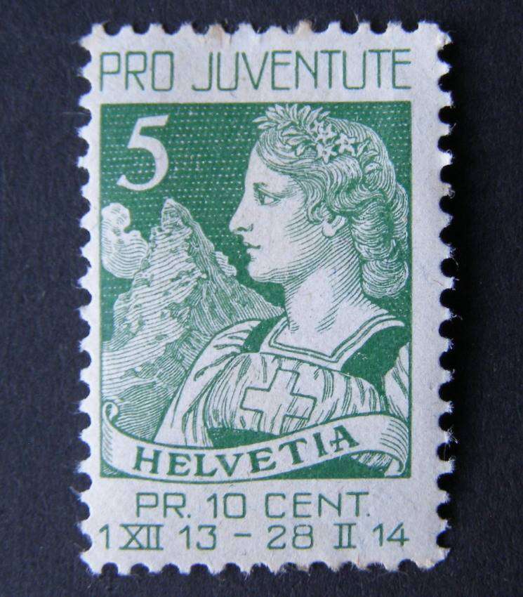 SWITZERLAND Mint* - Pro Juventute 1913 (note: toning)