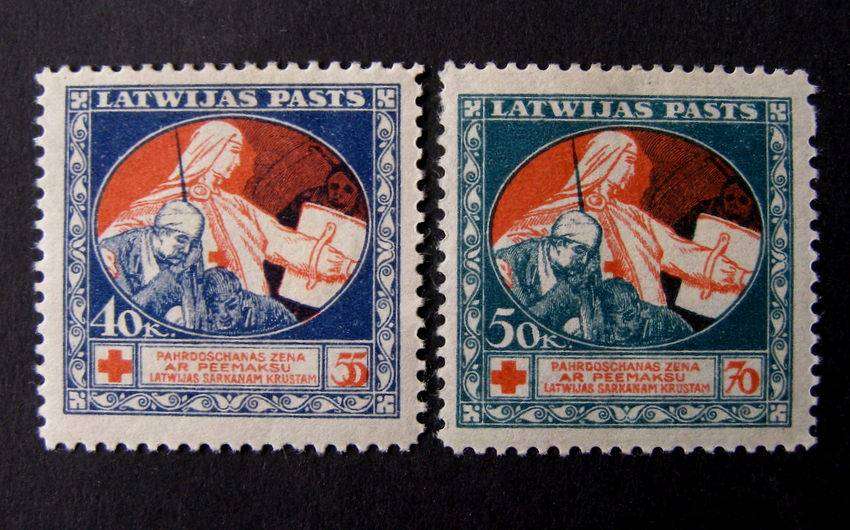 UKRAINE Mint* - Red Cross (on back of Bolshevist notes) 1920