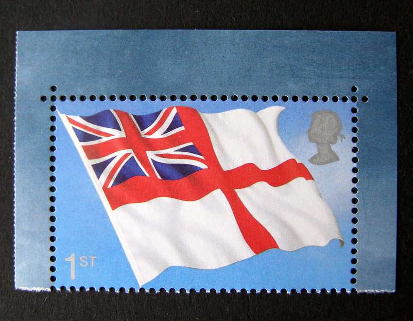 GREAT BRITAIN Mint - Bicentenary of the Battle of Trafalgar, White Ensign (P14.5, 2 phos bands) 2005