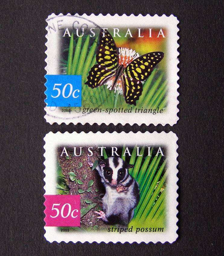 AUSTRALIA - Fauna and Flora (6th Series) 2003 //Butterflies//Animals