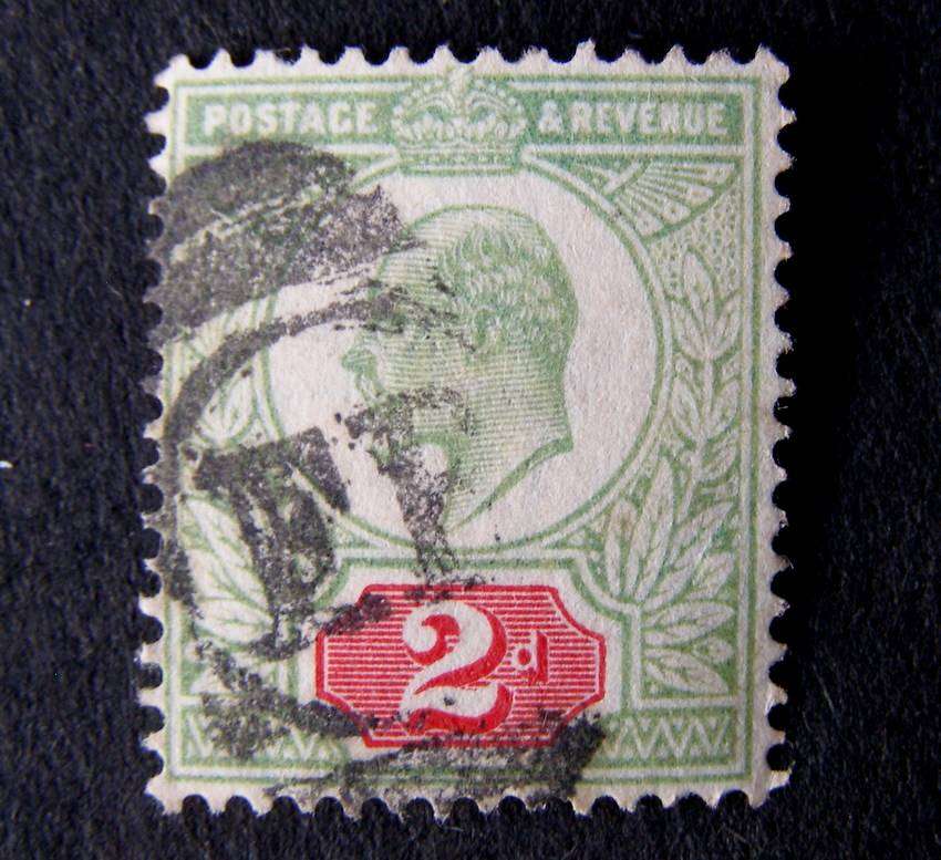 GREAT BRITAIN - King Edward VII 2d. Green and Red 1902
