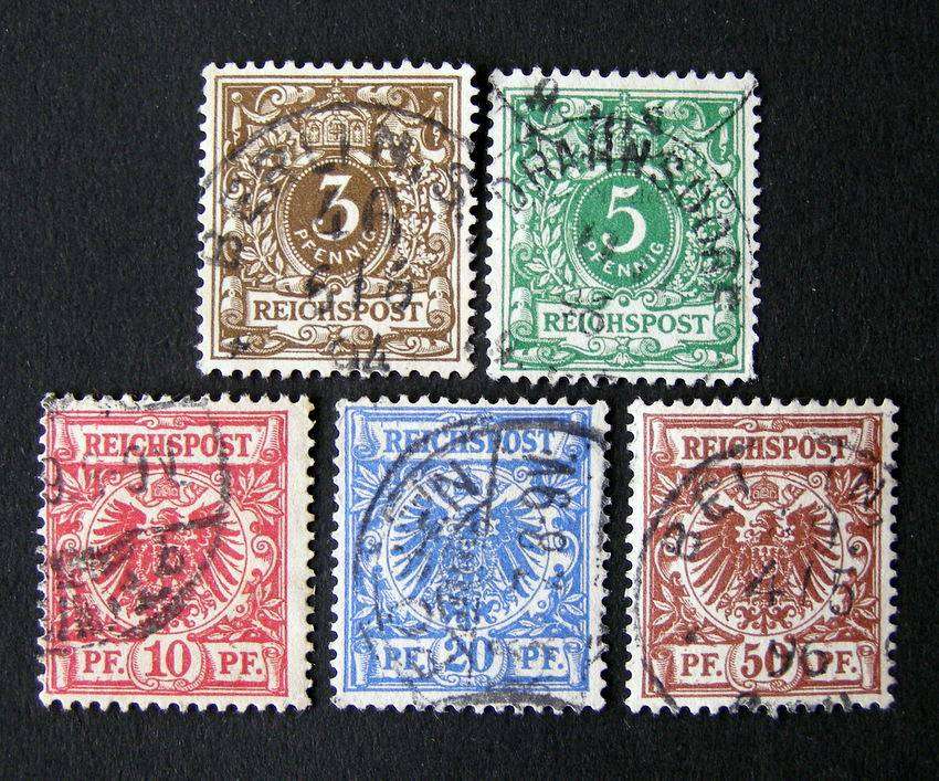 GERMANY - Numeral and Crest Issues 1889