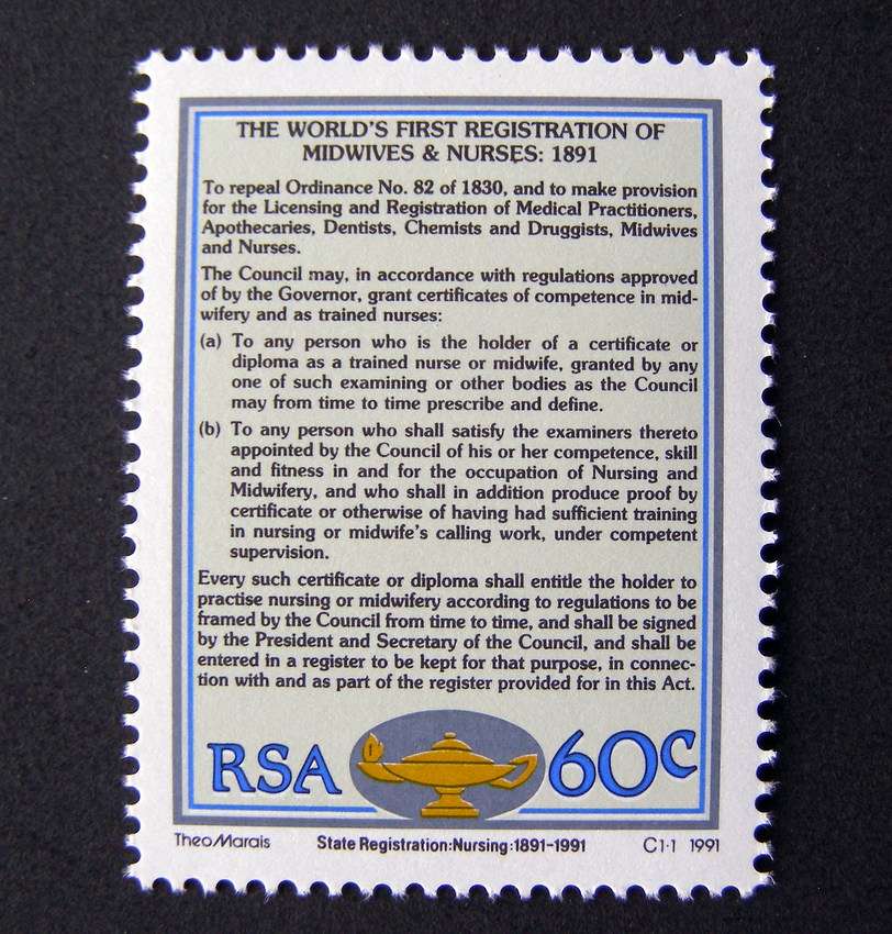 SOUTH AFRICA Mint Set - State Registration of Nurses and Midwives Centenary 1991