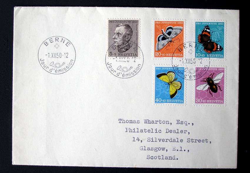 SWITZERLAND Cover - Pro Juventute 1950