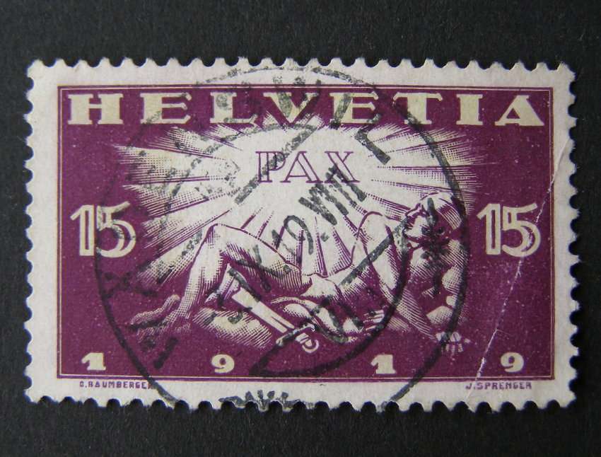 SWITZERLAND - Peace 1919