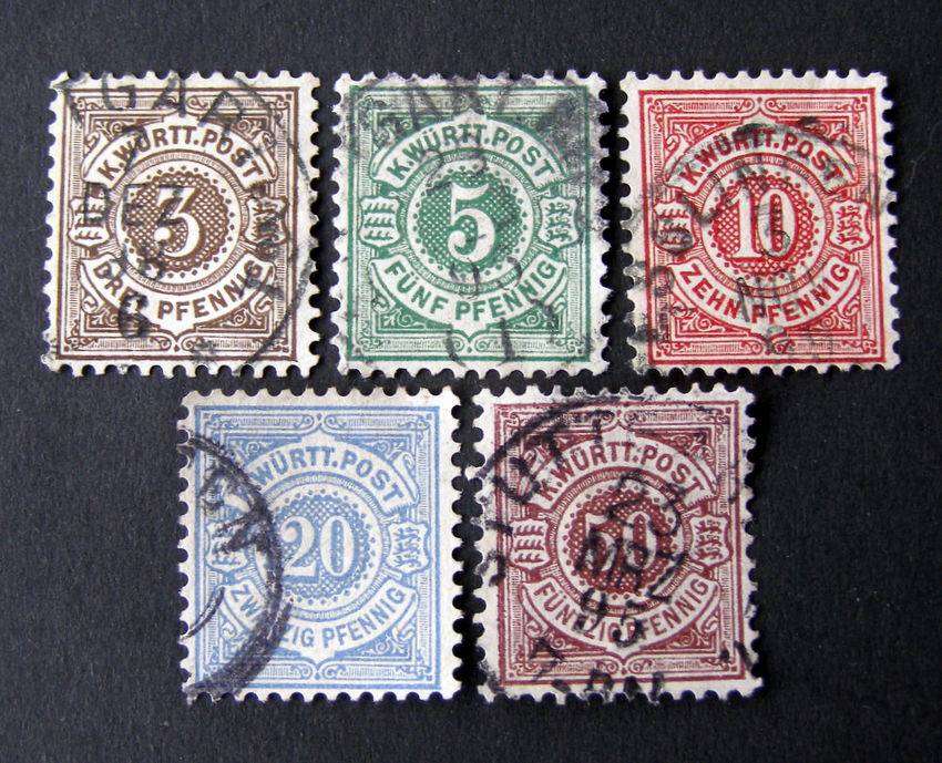 GERMANY: WURTTEMBERG - New Currency 1875