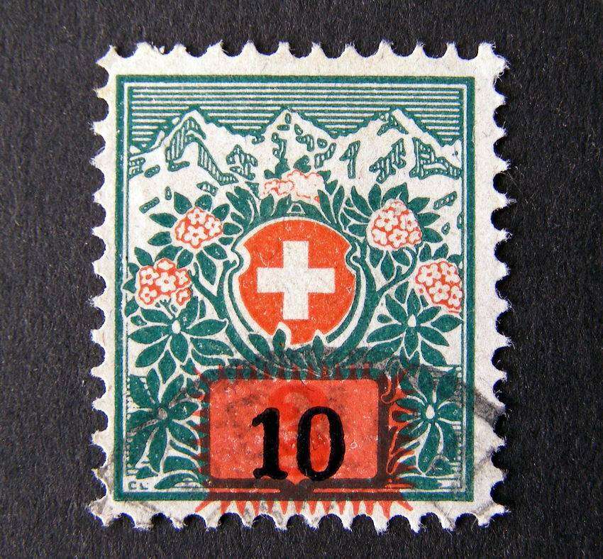 SWITZERLAND - Postage Due Surcharge: 10 on 3c. 1916