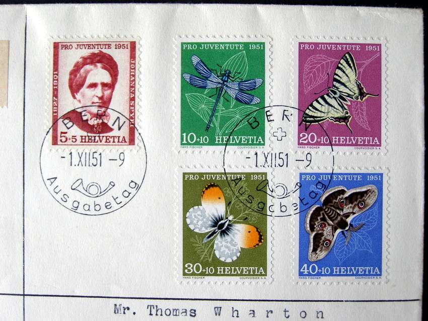 SWITZERLAND Cover - Pro Juventute 1951