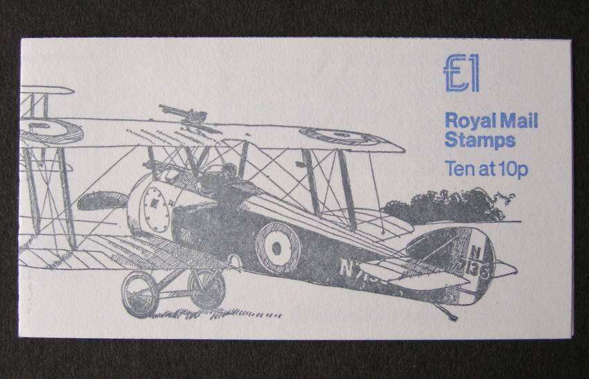 GREAT BRITAIN Mint Booklet - Military Aircraft Series: Sopwith Camel & Vickers Vimy (type A) 1980