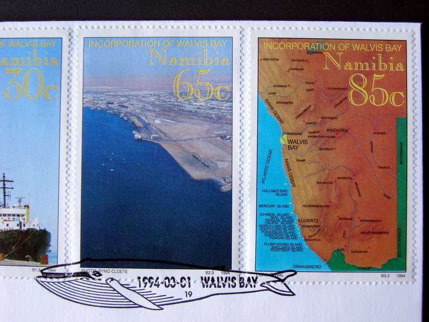 NAMIBIA Cover - Incorporation of Walvis Bay 1994