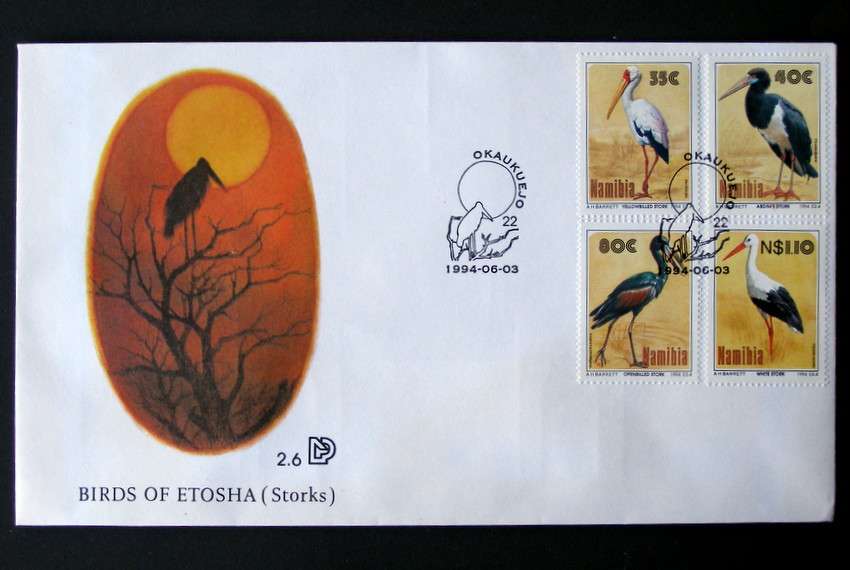 NAMIBIA Cover - Storks 1994 //Birds