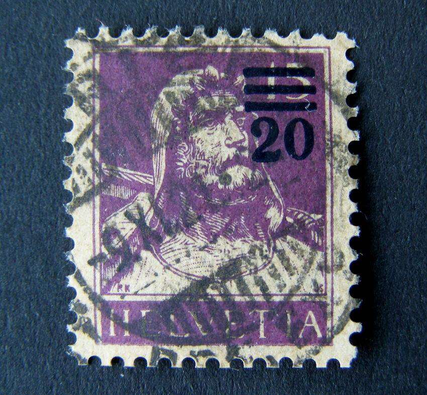SWITZERLAND - William Tell Surcharge 1915
