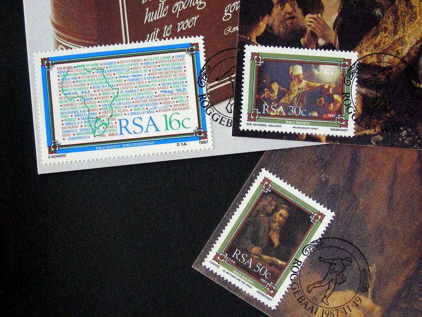 SOUTH AFRICA Maxi Card Set - The Bible Society of SA 1987