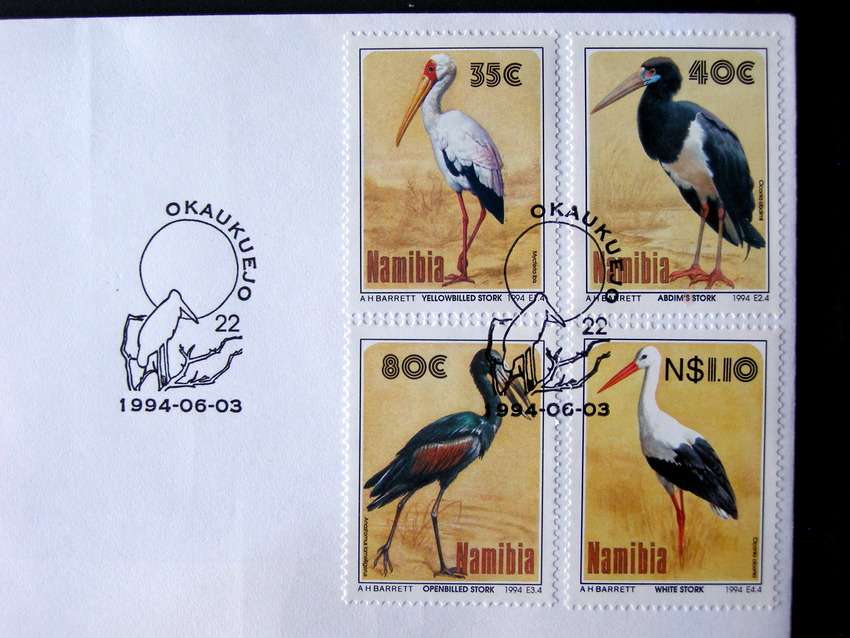 NAMIBIA Cover - Storks 1994 //Birds
