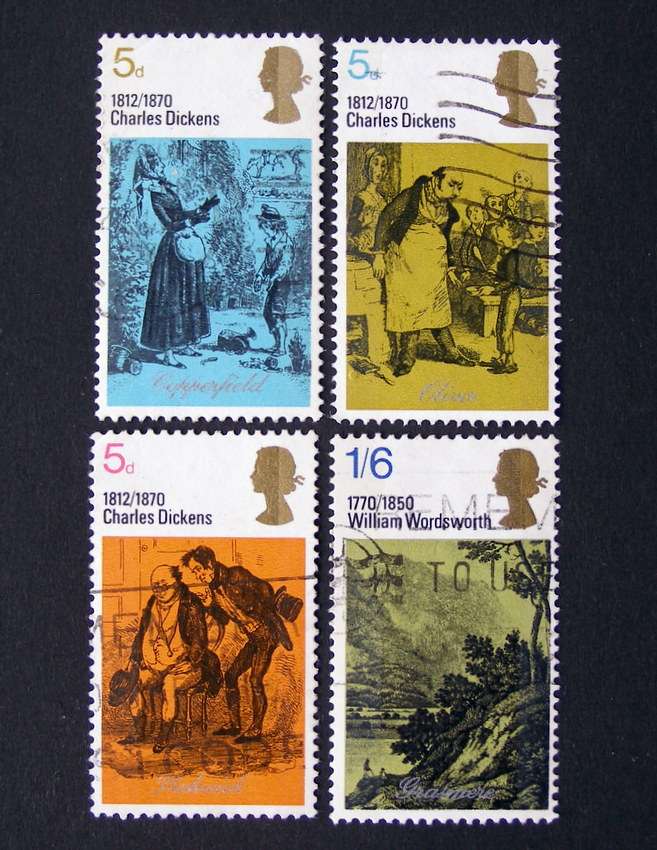 GREAT BRITAIN - Charles Dickens and William Wordsworth 1970