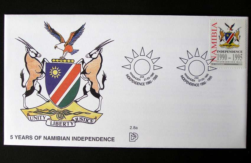 NAMIBIA Cover - 5th Anniv. of Independence 1995