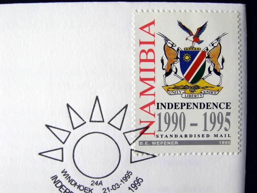 NAMIBIA Cover - 5th Anniv. of Independence 1995