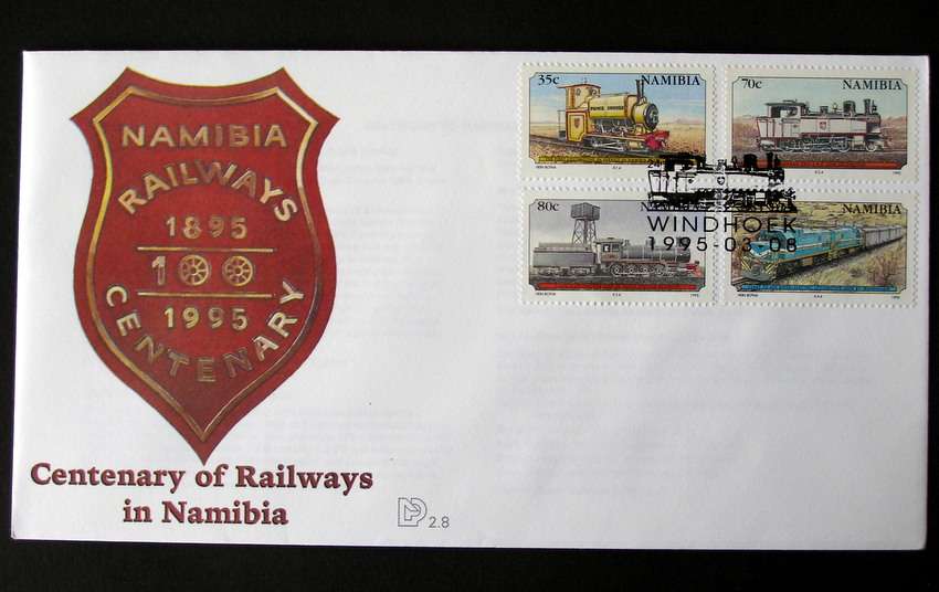 NAMIBIA Cover - Centenary of Railway Services 1995 //Trains