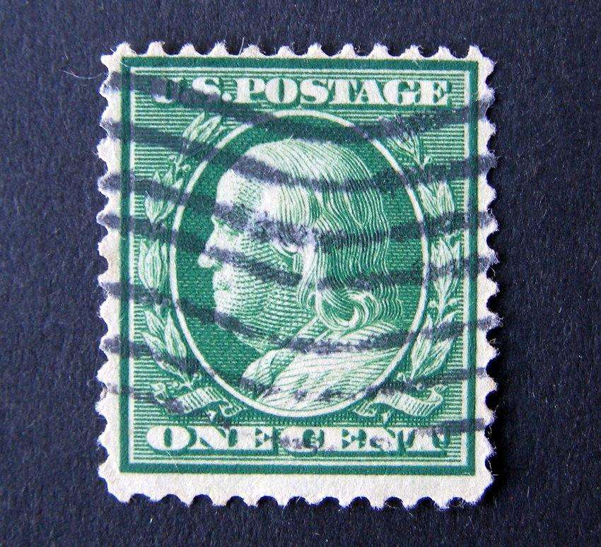 U.S.A. - Franklin 1c. Green 1908