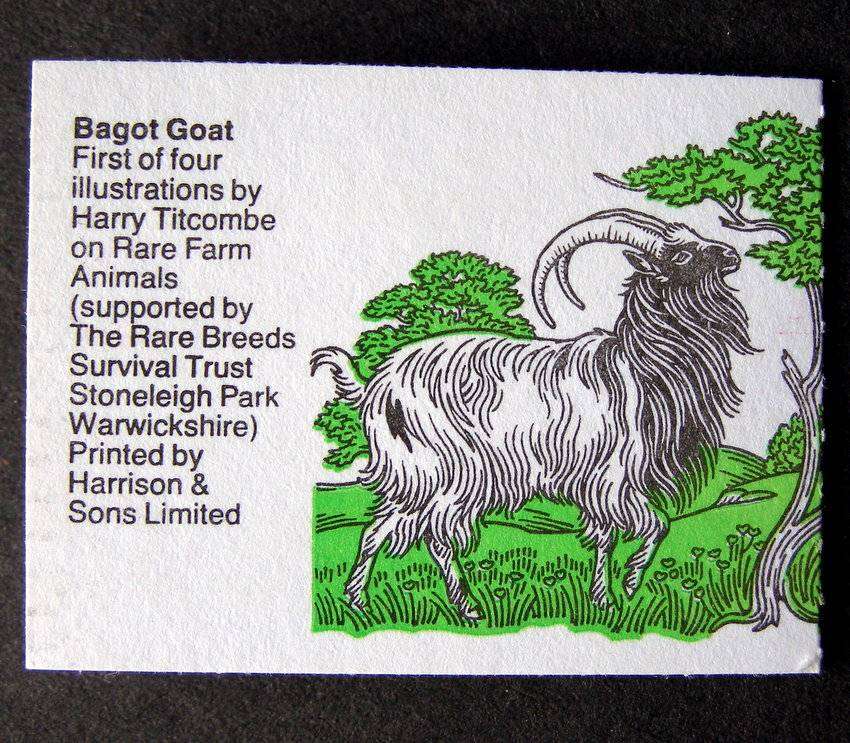 GREAT BRITAIN Mint Booklet - Rare Farm Animals Series: Bagot Goat 1983