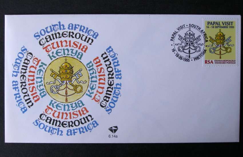 SOUTH AFRICA Cover - Papal Visit 1995